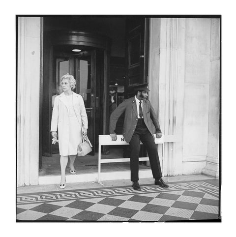 Security warden outside the National Gallery 20th century