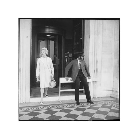 Security warden outside the National Gallery 20th century