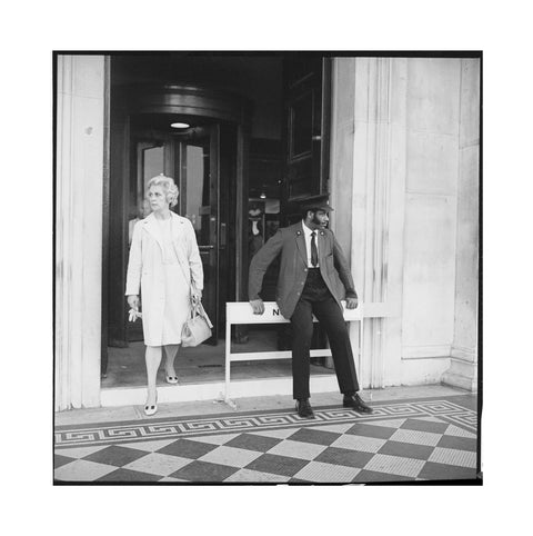 Security warden outside the National Gallery 20th century