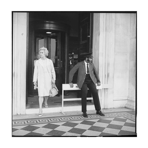 Security warden outside the National Gallery 20th century