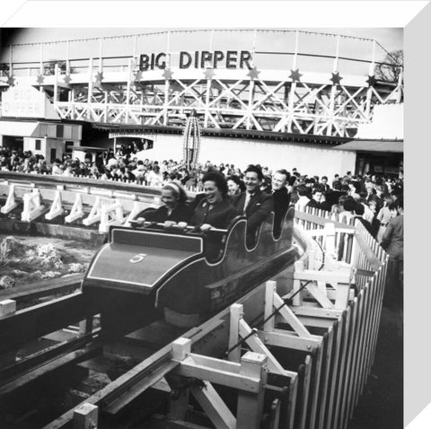The Water Chute at Battersea Park Funfair 1966