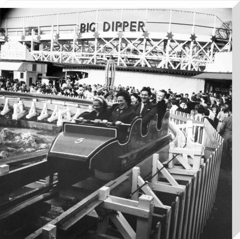 The Water Chute at Battersea Park Funfair 1966