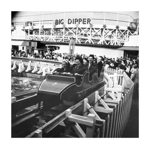 The Water Chute at Battersea Park Funfair 1966