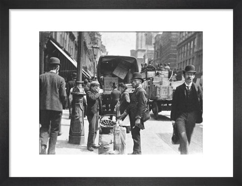 A street vendor in the City 1893