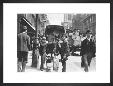A street vendor in the City 1893