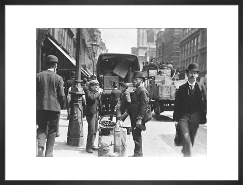 A street vendor in the City 1893