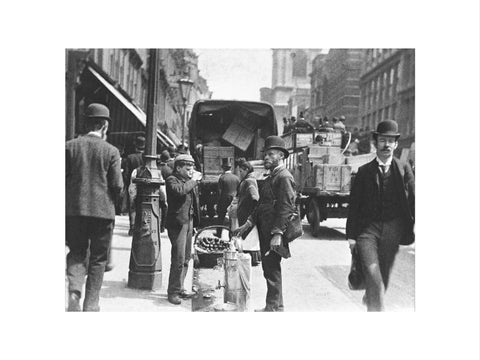 A street vendor in the City 1893