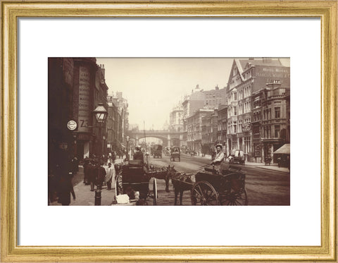 Farringdon Street looking south towards Holborn Viaduct c.1890