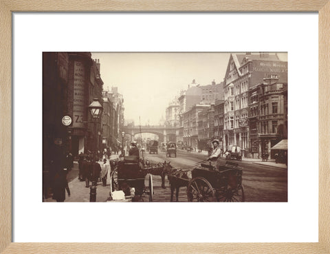 Farringdon Street looking south towards Holborn Viaduct c.1890