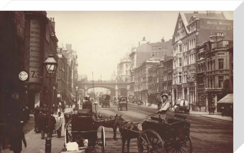 Farringdon Street looking south towards Holborn Viaduct c.1890