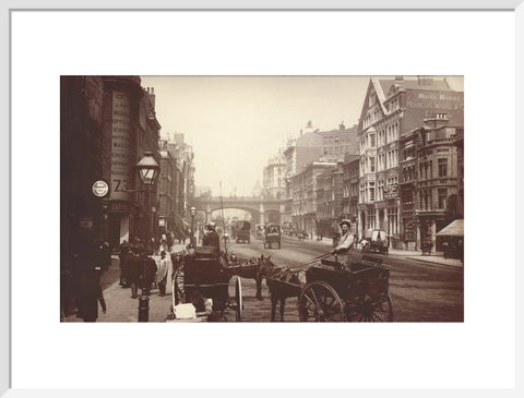 Farringdon Street looking south towards Holborn Viaduct c.1890