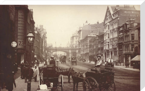 Farringdon Street looking south towards Holborn Viaduct c.1890