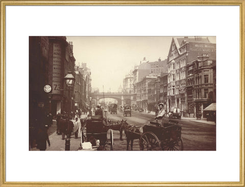 Farringdon Street looking south towards Holborn Viaduct c.1890