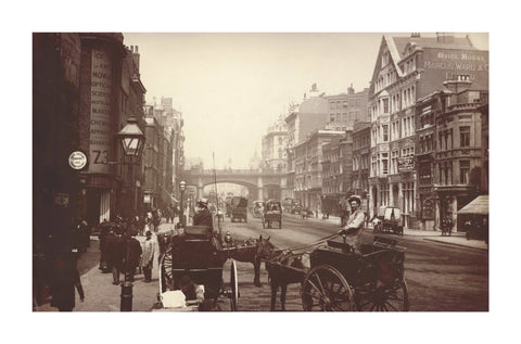 Farringdon Street looking south towards Holborn Viaduct c.1890