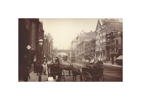Farringdon Street looking south towards Holborn Viaduct c.1890