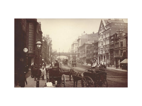 Farringdon Street looking south towards Holborn Viaduct c.1890
