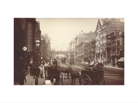 Farringdon Street looking south towards Holborn Viaduct c.1890