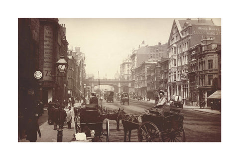 Farringdon Street looking south towards Holborn Viaduct c.1890