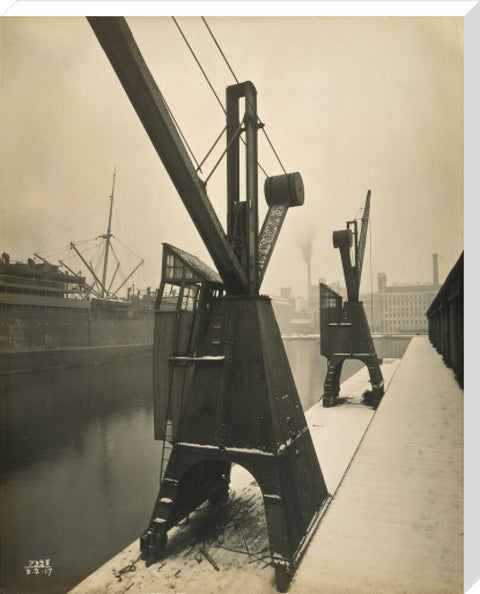 Quayside cranes after the Silvertown Explosion 1917