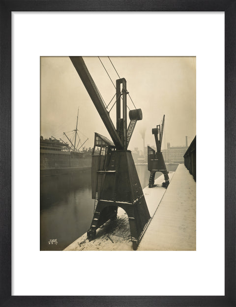 Quayside cranes after the Silvertown Explosion 1917