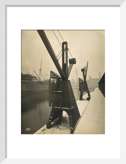 Quayside cranes after the Silvertown Explosion 1917