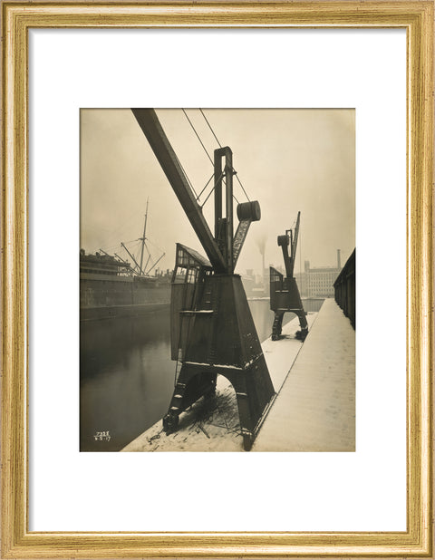 Quayside cranes after the Silvertown Explosion 1917