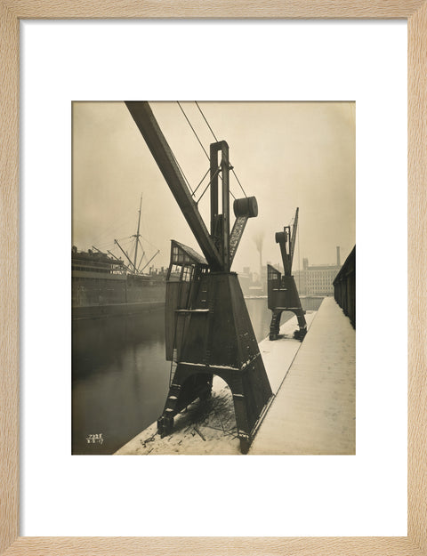 Quayside cranes after the Silvertown Explosion 1917