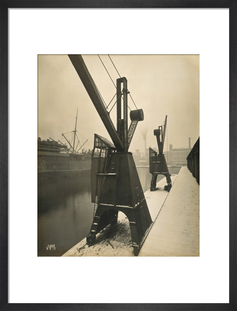 Quayside cranes after the Silvertown Explosion 1917