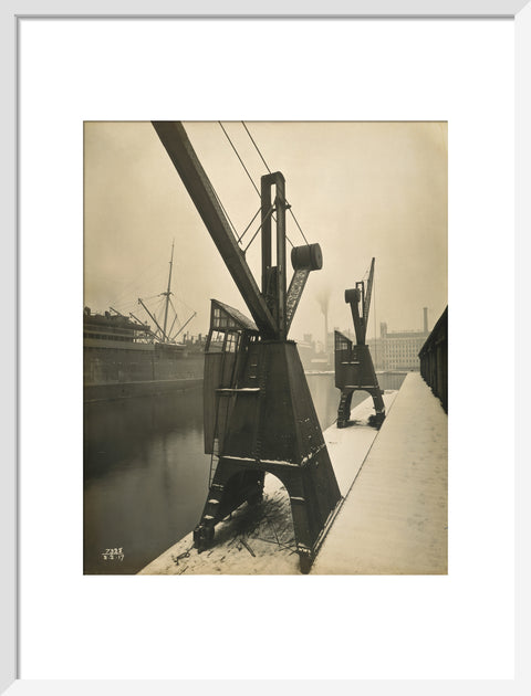 Quayside cranes after the Silvertown Explosion 1917