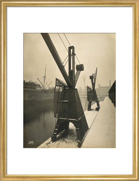 Quayside cranes after the Silvertown Explosion 1917