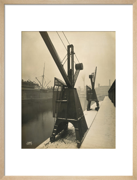 Quayside cranes after the Silvertown Explosion 1917