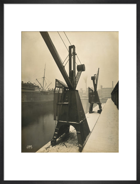 Quayside cranes after the Silvertown Explosion 1917