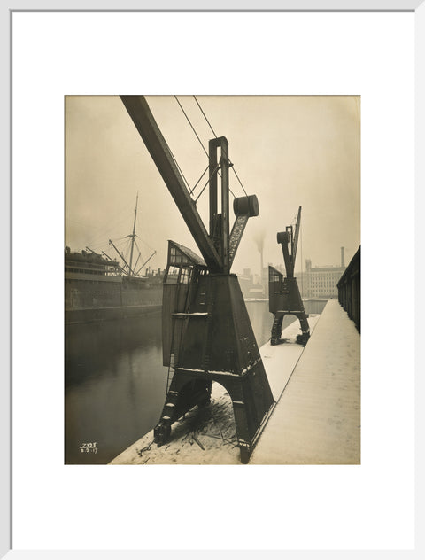 Quayside cranes after the Silvertown Explosion 1917
