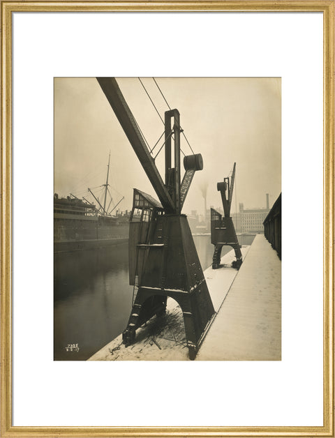 Quayside cranes after the Silvertown Explosion 1917