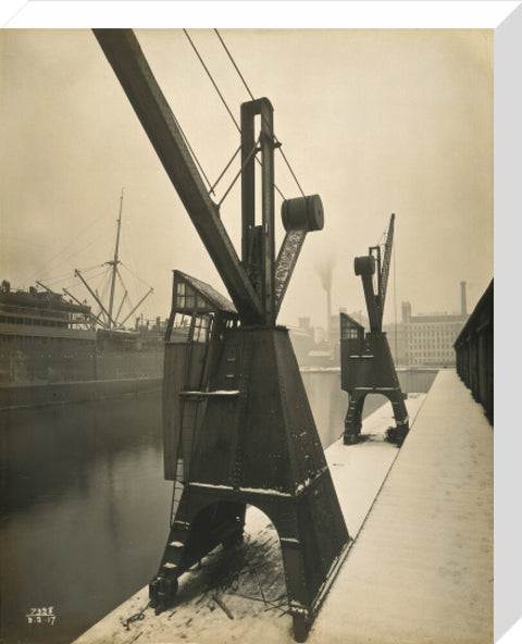 Quayside cranes after the Silvertown Explosion 1917