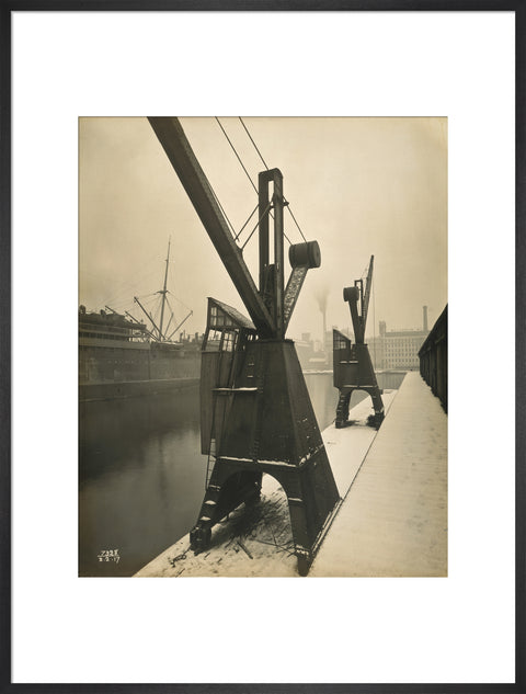 Quayside cranes after the Silvertown Explosion 1917