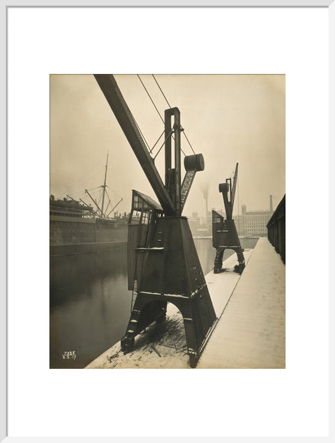 Quayside cranes after the Silvertown Explosion 1917