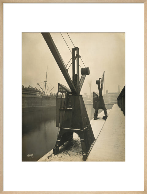Quayside cranes after the Silvertown Explosion 1917