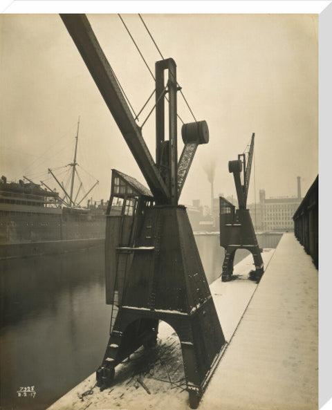 Quayside cranes after the Silvertown Explosion 1917