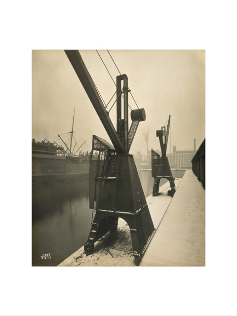 Quayside cranes after the Silvertown Explosion 1917