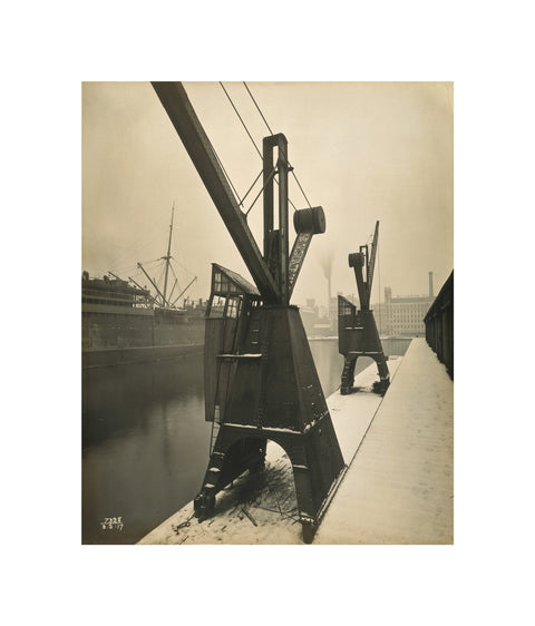 Quayside cranes after the Silvertown Explosion 1917