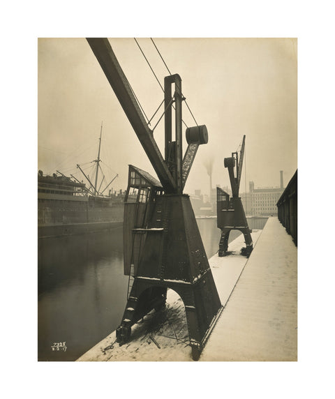 Quayside cranes after the Silvertown Explosion 1917
