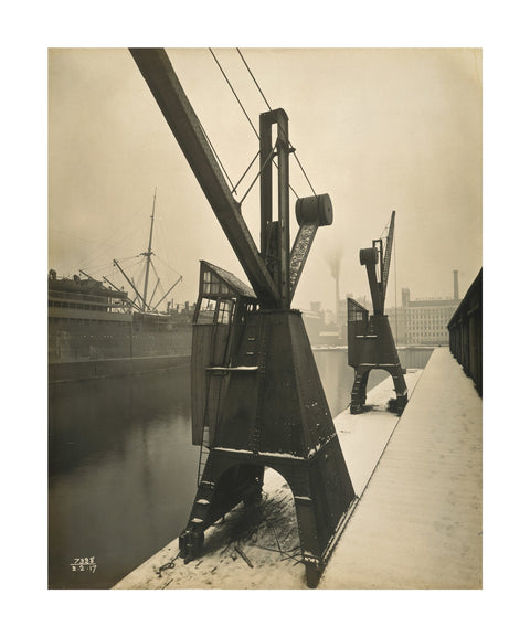 Quayside cranes after the Silvertown Explosion 1917