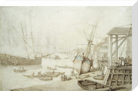 Careening a coaster at Rotherhithe 1778