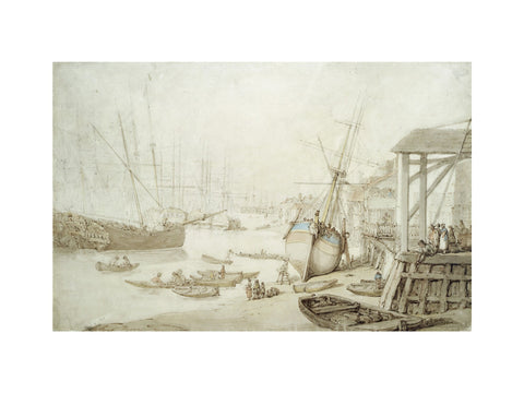 Careening a coaster at Rotherhithe 1778