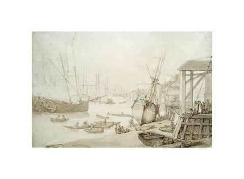 Careening a coaster at Rotherhithe 1778