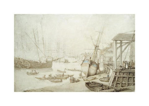 Careening a coaster at Rotherhithe 1778