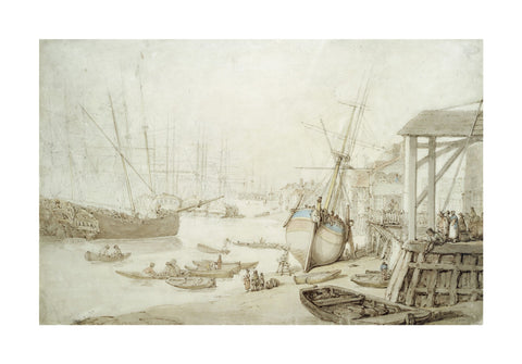 Careening a coaster at Rotherhithe 1778