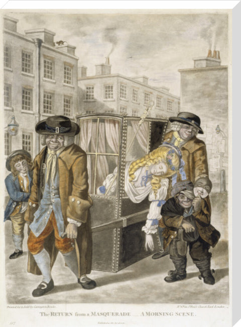 The return from a masquerade - a morning scene 1784