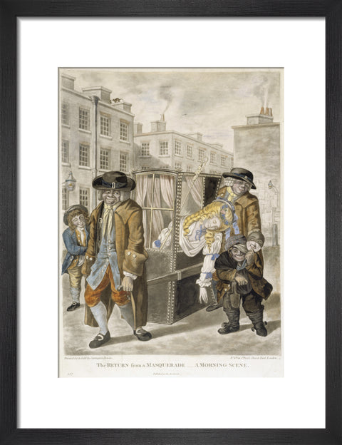 The return from a masquerade - a morning scene 1784